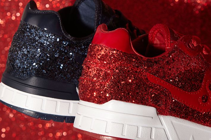 glitter running shoes