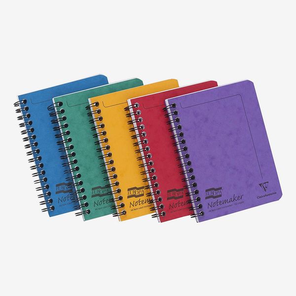 Europa 120 Page A6 Wire Ruled Notemaker - Assorted Colour (Pack of 10)