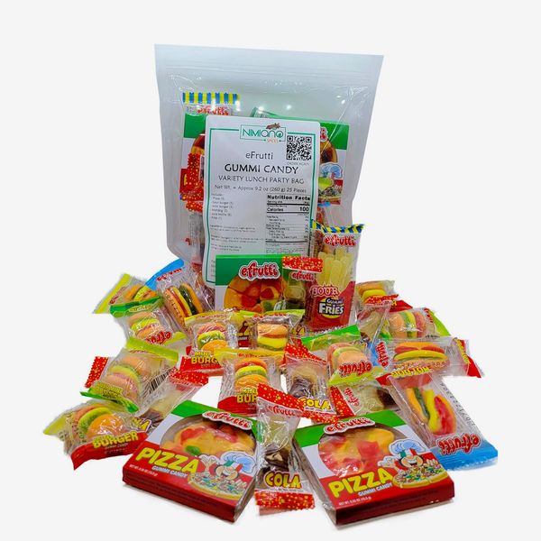 eFrutti Gummi Candy Variety Lunch Party Pack