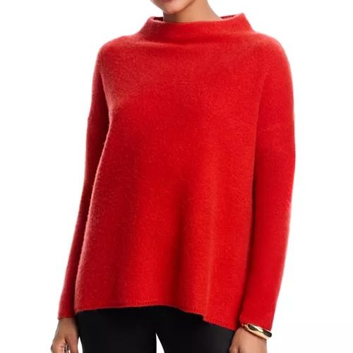 C by Bloomingdale's Brushed 100% Cashmere Mock Neck Sweater