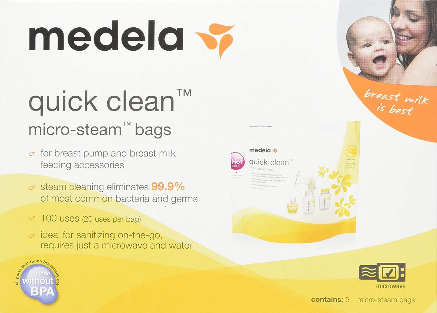 Breastfeeding Supplies: Medela Disposable Nursing Pads And Quick Clean Bags  New