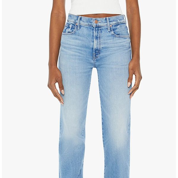 Mother The Kick It High Waist Straight Leg Jeans
