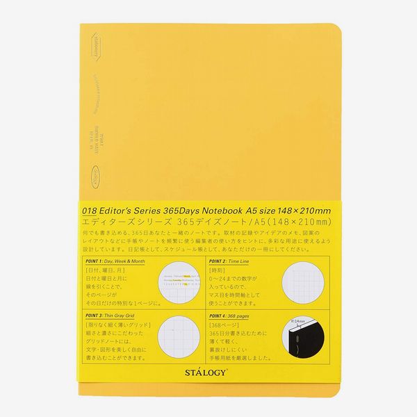 Stalogy 018 Editor’s Series 365 Days Notebook (A5/Yellow)