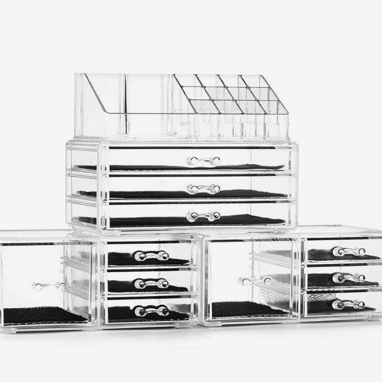Beauty Jewellery Ring Necklace Display Storage Box Tray Holder Organizer Case S 