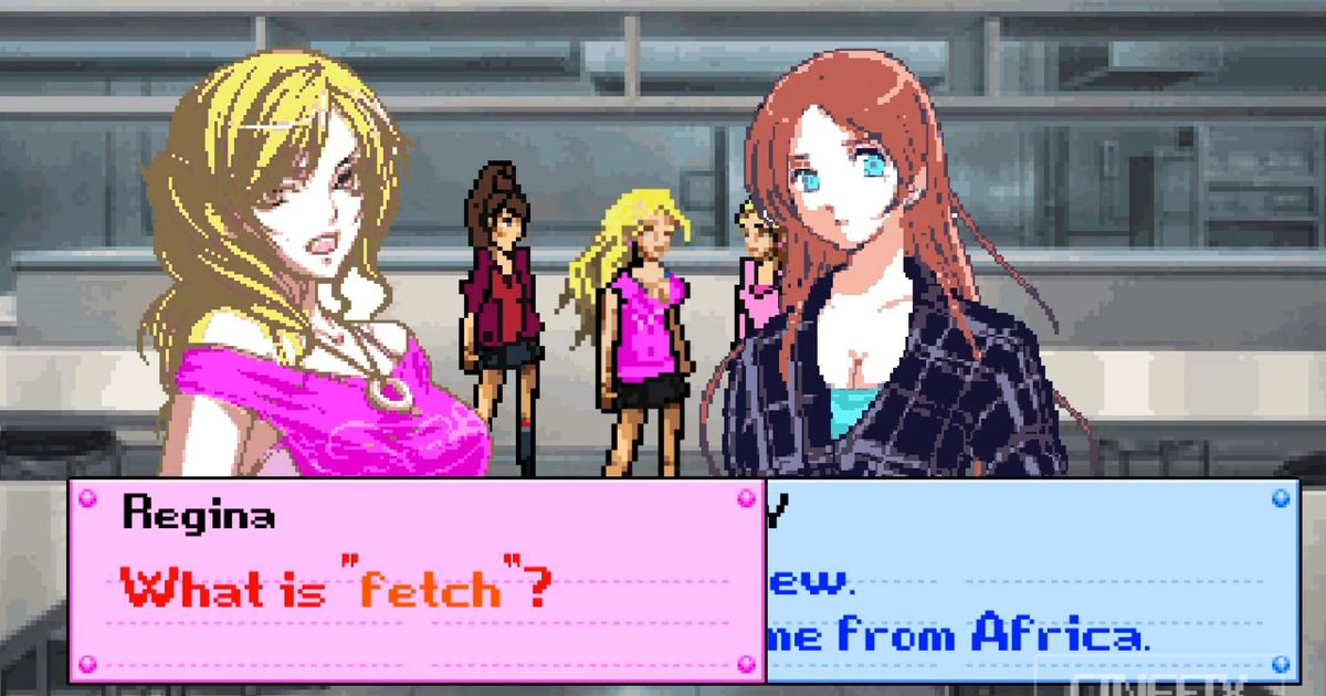 の全体を参照してください平均的な女の子8ビットビデオゲームとして