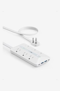 Anker Flat Plug Power Strip(300J), 20W USB C Power Strip