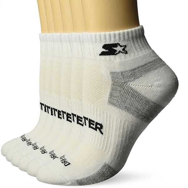 Starter Women's 6-Pack Quarter-Length Athletic Socks