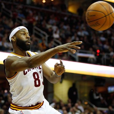 CLEVELAND - MARCH 29: Baron Davis #85 of the Cleveland Cavaliers keeps the ball inbounds during the game against the Miami Heat on March 29, 2011 at Quicken Loans Arena in Cleveland, Ohio. NOTE TO USER: User expressly acknowledges and agrees that, by downloading and/or using this Photograph, user is consenting to the terms and conditions of the Getty Images License Agreement. (Photo by Jared Wickerham/Getty Images)