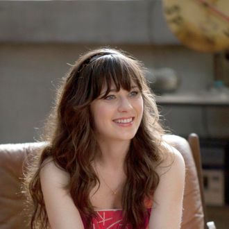 NEW GIRL: The new comedy starring Zooey Deschanel as an adorkable girl who moves in with three single guys, changing their lives in unexpected ways, premieres Tuesday, Sept. 20 (9:00-9:30 PM ET/PT) on FOX. ©2011 Fox Broadcasting Co. Cr: Isabella Vosmikova/FOX