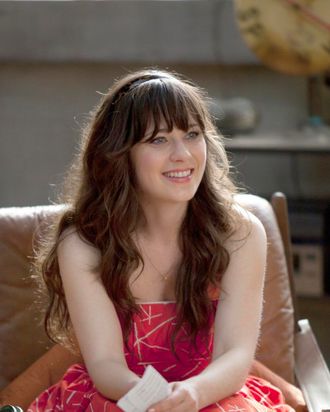NEW GIRL: The new comedy starring Zooey Deschanel as an adorkable girl who moves in with three single guys, changing their lives in unexpected ways, premieres Tuesday, Sept. 20 (9:00-9:30 PM ET/PT) on FOX. ©2011 Fox Broadcasting Co. Cr: Isabella Vosmikova/FOX