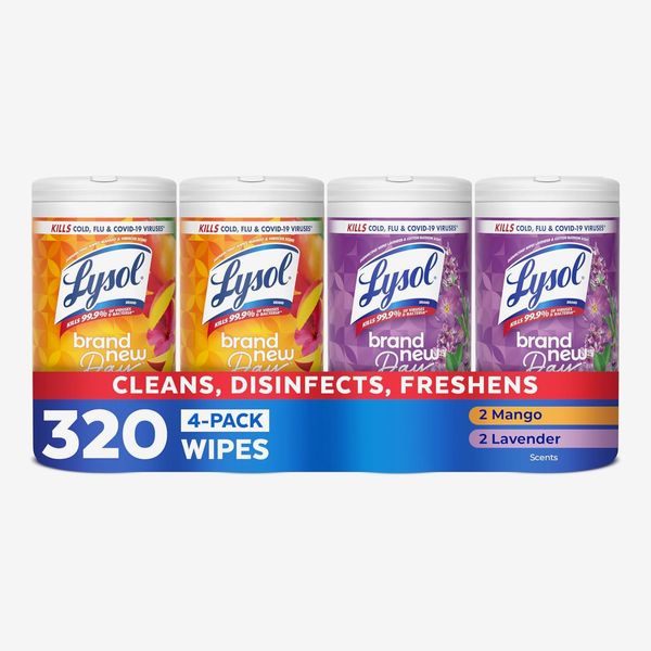 Lysol Disinfecting Wipes, Multi-Surface, Lavender + Mango - 4 Pack