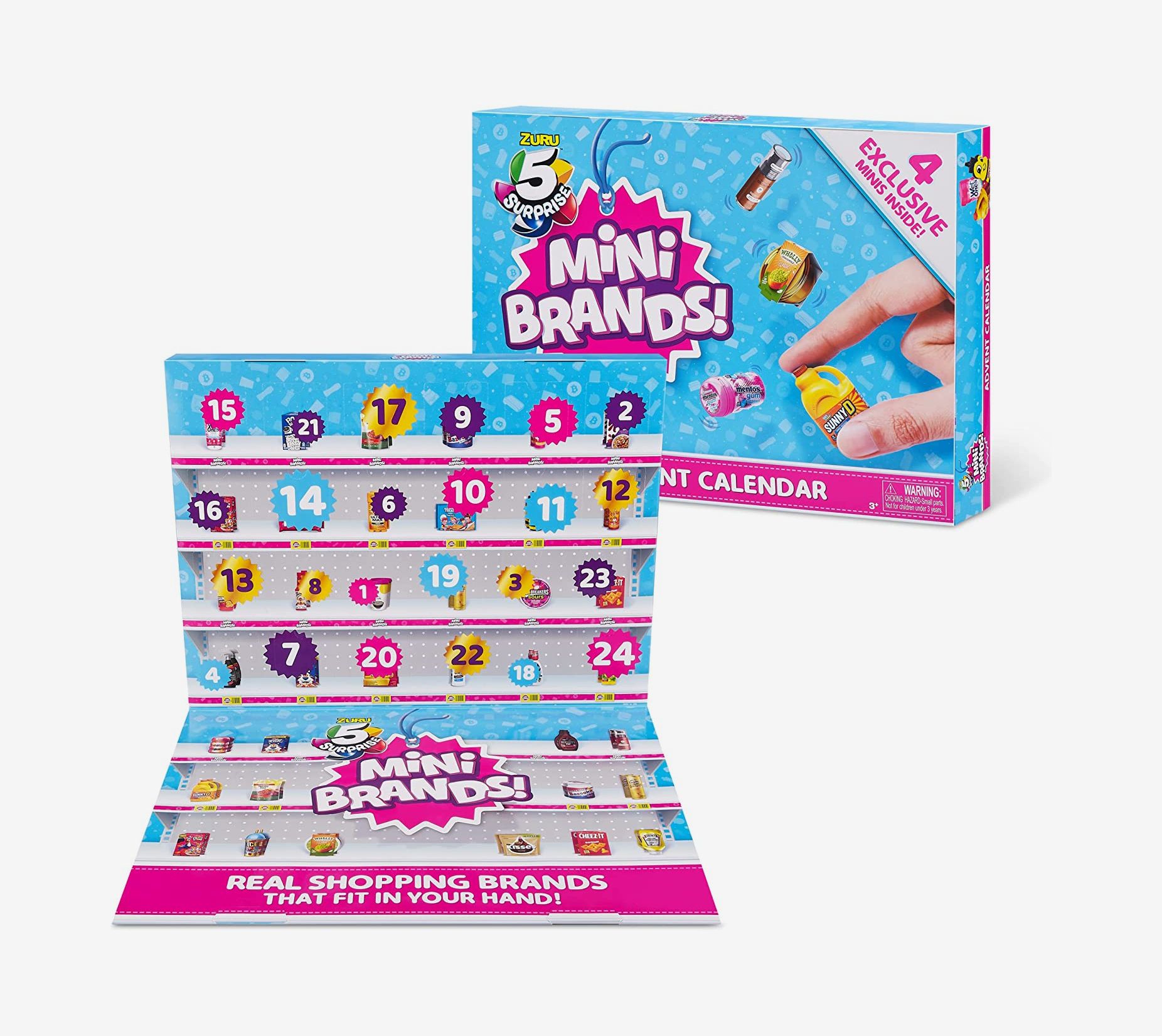 5 Surprise Mini Brands Series 3 Limited Edition 24-Surprise Pack Advent Calendar