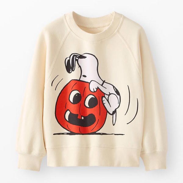 Hanna Andersson Peanuts Halloween French Terry Sweatshirt