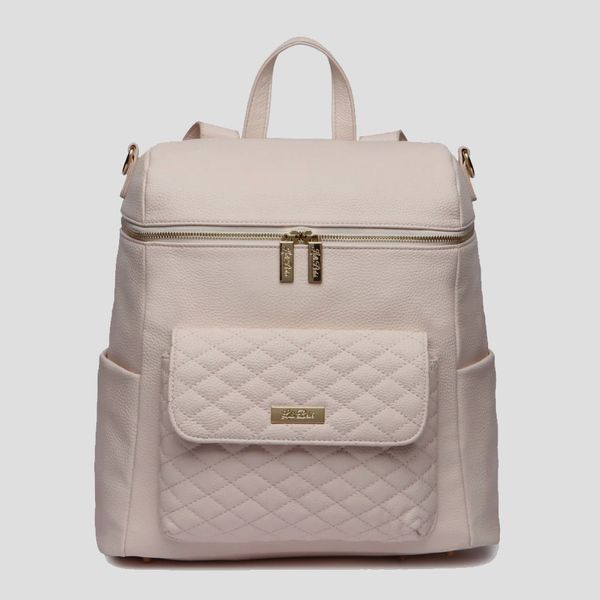 Luli Bebe Monaco Faux Leather Diaper Backpack