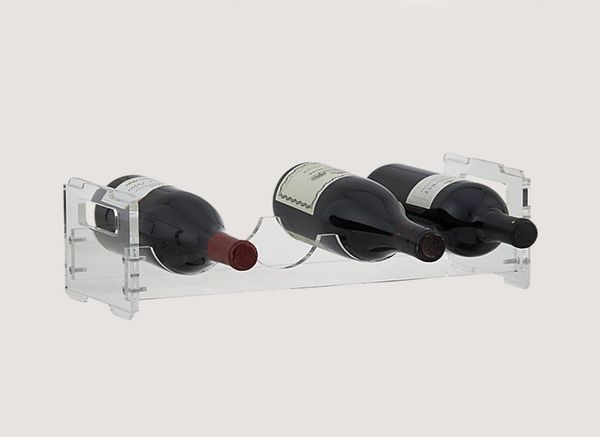 CB2 Clear Wine Rack