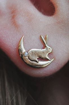 Sofia Zakia Moon Bunny Earring (Single)