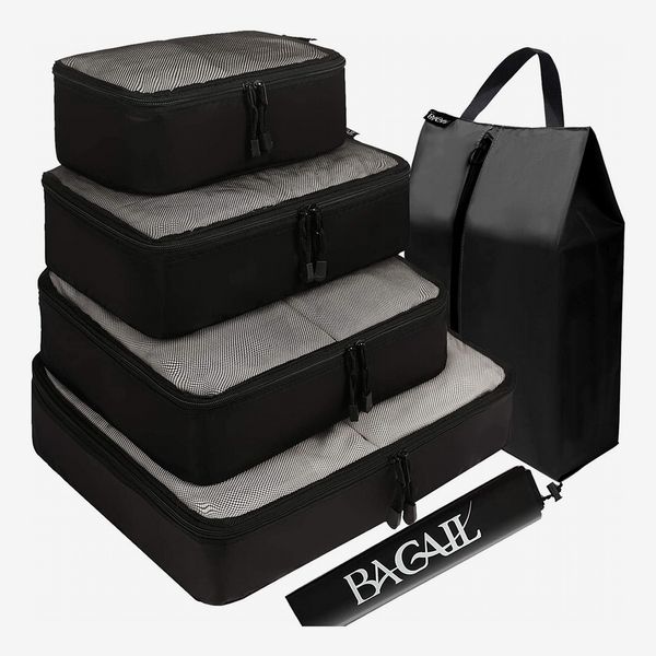 Packing Cube Set of 6 for Travel, Compression Bags Organizer for Luggage /  Backpack, Deep Grey