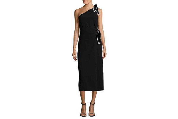 Diane von Furstenberg One-Shoulder Scarf Dress