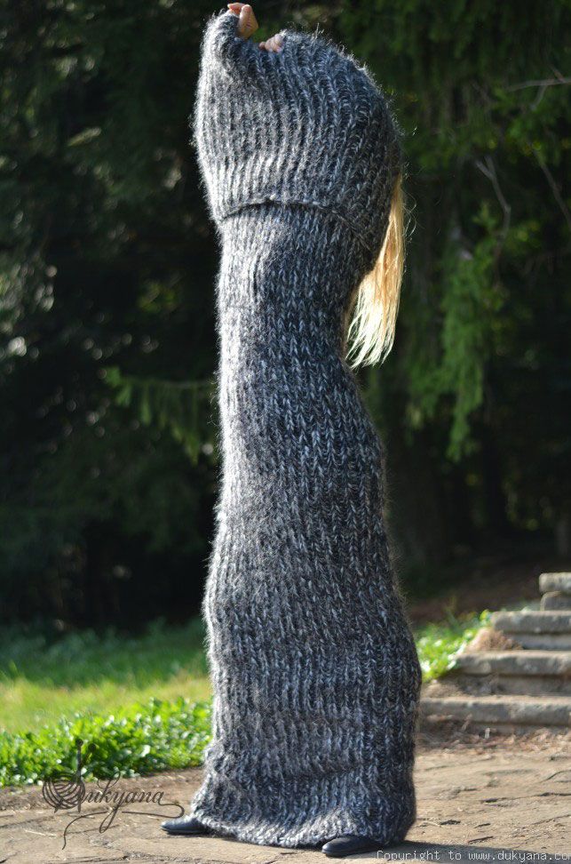 Mohair Bodysuit, Knit Bodysuit, Giant Turtleneck, Fetish Body Suit