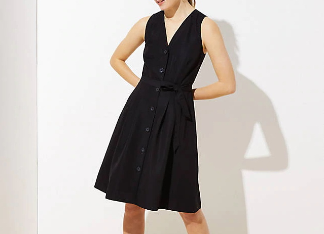 Loft Button Down Flare Dress Review | The Strategist