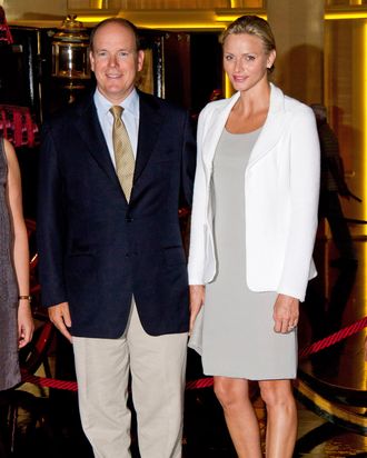Prince Albert and Princess Charlene of Monaco on August 3.