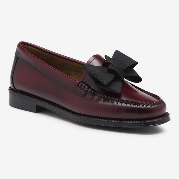 womens bow loafers