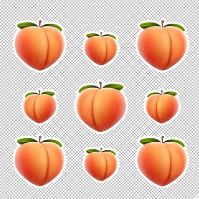 Peach emoji for Butt-Con.