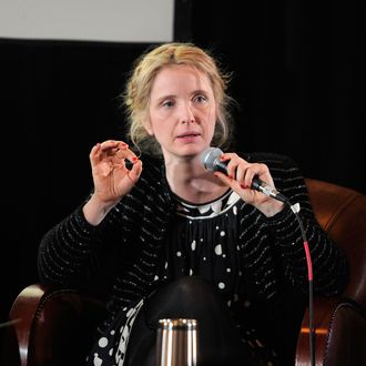 PARK CITY, UT - JANUARY 25: Actress Julie Delpy attends the TimesTalk at Cinema Cafe 6 with Julie Delpy and Parker Posey during the 2012 Sundance Film Festival held at Filmmaker Lodge on January 25, 2012 in Park City, Utah. (Photo by Jemal Countess/Getty Images)