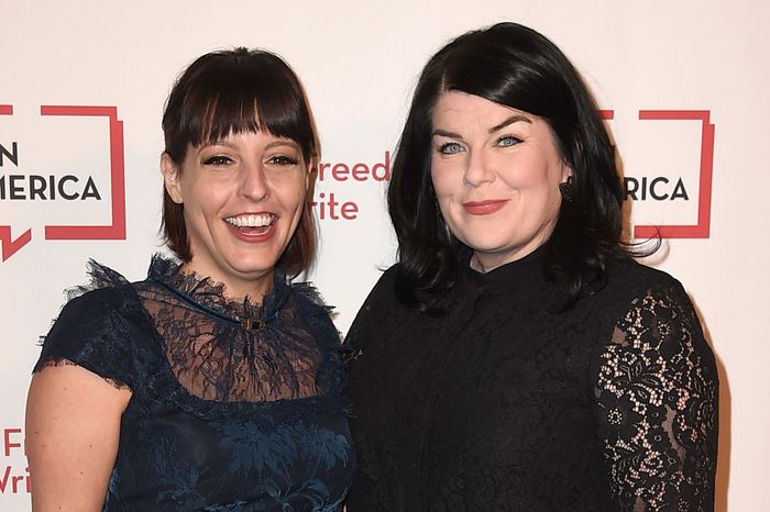 My Favorite Murder co-hosts Georgia Hardstark and Karen Kilgariff. 