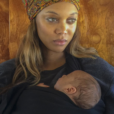 Mother and (the profile of) son. Tyra Banks/Instagram