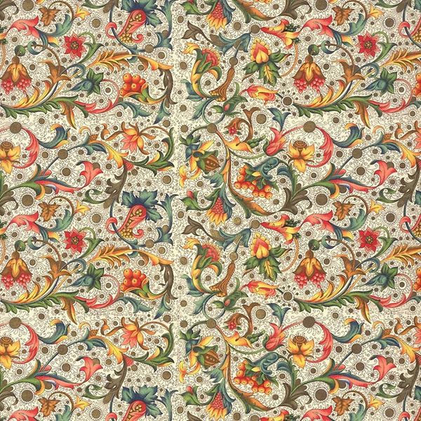 32 North Italian Floral and Vine Striped Florentine Carta Varese Paper