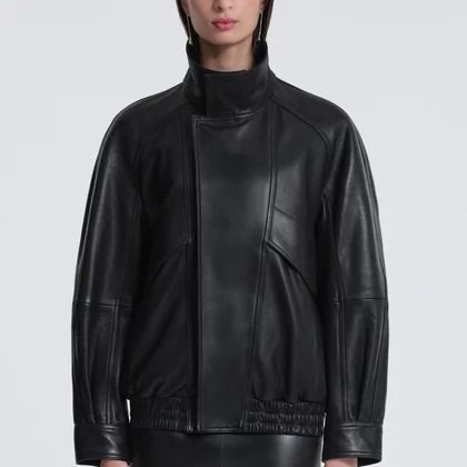 Nour Hammour Ariste Fluid Leather Jacket