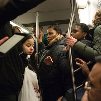 Rush Hour On New York's Subway