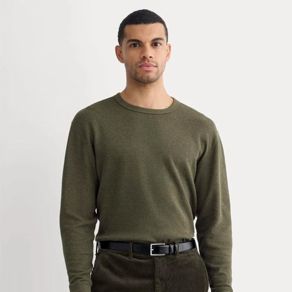 Everlane Thermal Crew in Cozy Waffle