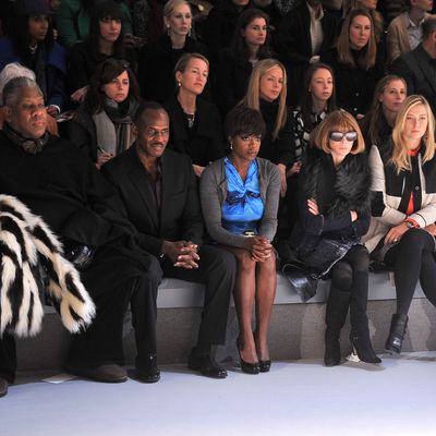 From left: Andre Leon Talley, Julius Tennon, Viola Davis, and Anna Wintour. 