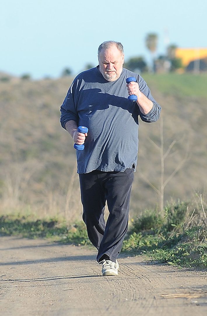 Thomas Markle Sr. exercising.