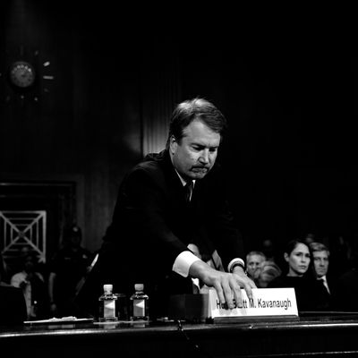 Supreme Court nominee Brett Kavanaugh during Thursday's Senate Judiciary hearing.