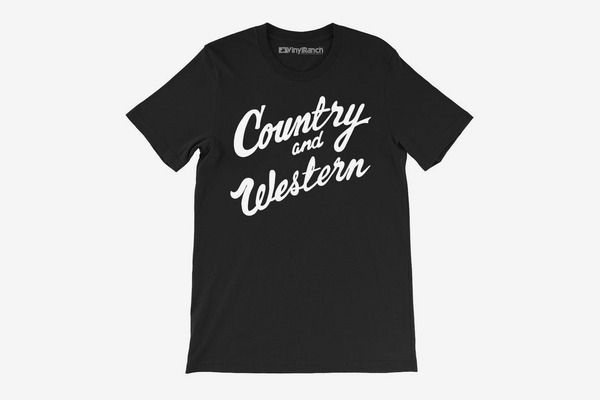 Vinyl Ranch Country & Western Black Unisex Tee