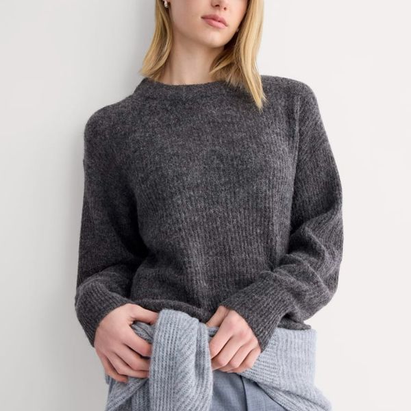 Everlane The Cocoon Crew in Alpaca