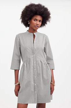 Madewell Button-Front Mini Shirtdress