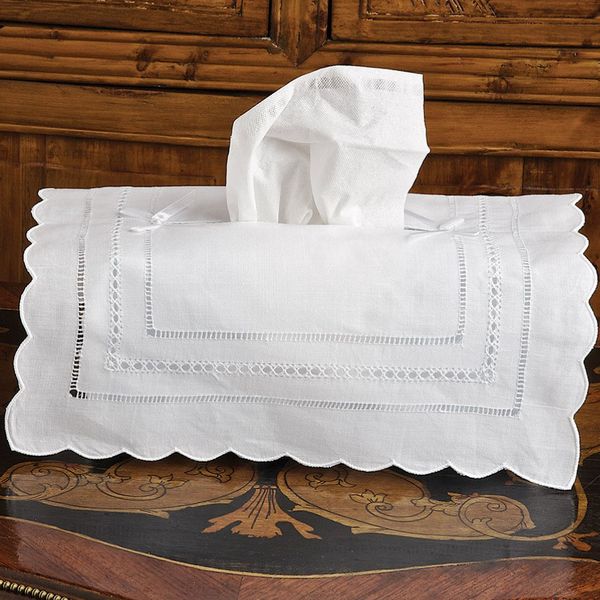 Schweitzer Linen Hide and Peek Tissue Box Cover