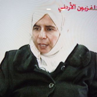 This frame grab from Jordanian state run TV taken on November 13, 2005 shows Iraqi Sajida Mubarek Atrous al-Rishawi confessing to her failed attempt to set off an explosives belt inside one of the three Amman hotels. 