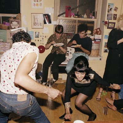 Nan Goldin, Twisting at my birthday party, New York City 1980, from The Ballad of Sexual Dependency (Aperture 2012)