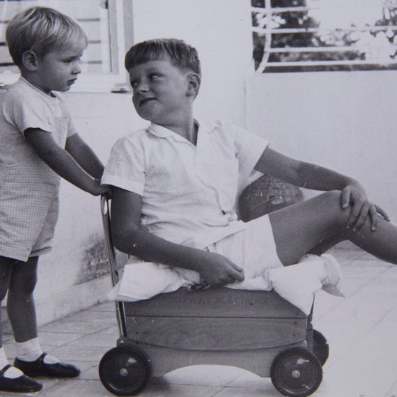 With youngest brother, Nick Jr, Hong Kong, 1967 (or thereabouts).