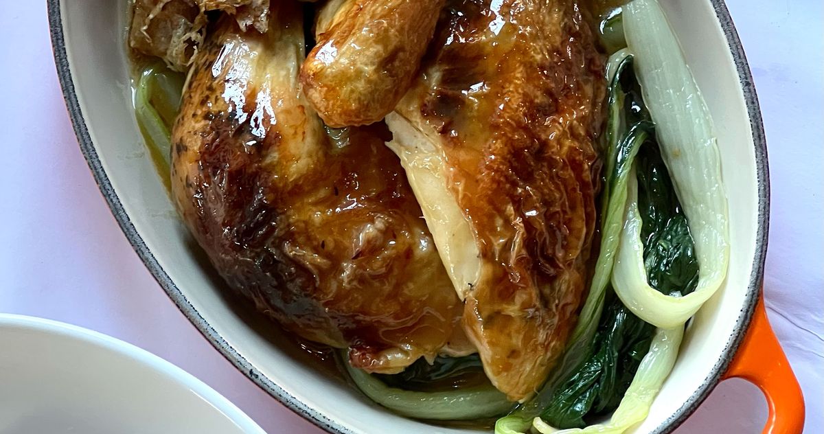 Cast Iron Skillet Whole Roasted Chicken - Eats by April