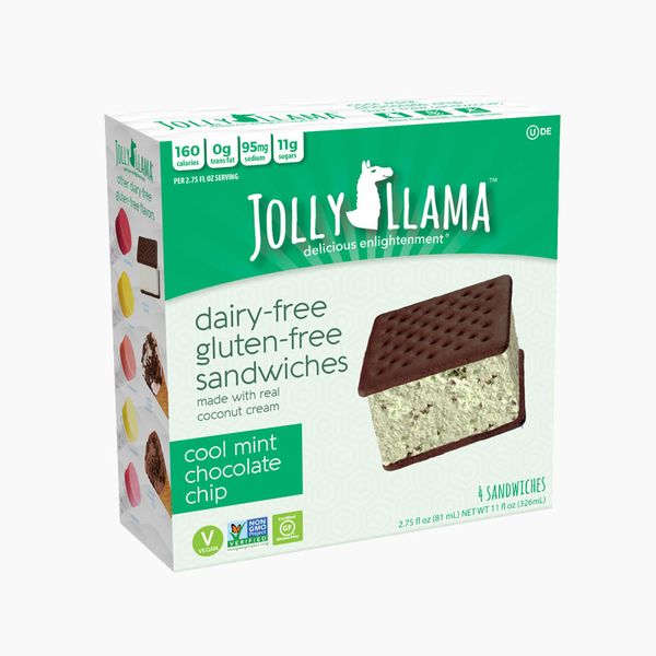 Jolly Llama Cool Mint Chocolate Chip Sandwich