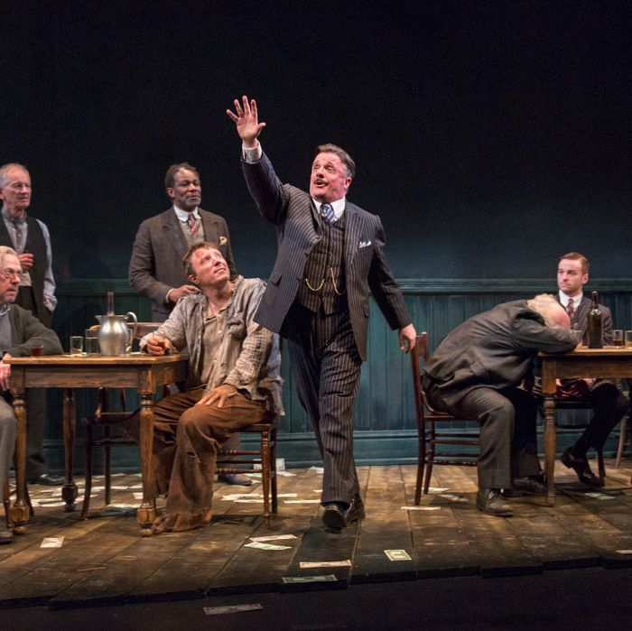 Photo: Nathan Lane and Brian DennehyBAM and Scott Rudin presentThe Iceman ComethBy Eugene O'NeillGoodman TheatreDirected by Robert FallsInvited dress rehearsal photographed: Wednesday, February 4, 2015; 7:30 PM at the BAM Harvey Theater; Brooklyn Academy of Music, NYC; Photograph: ? 2015 Richard Termine PHOTO CREDIT - Richard Termine