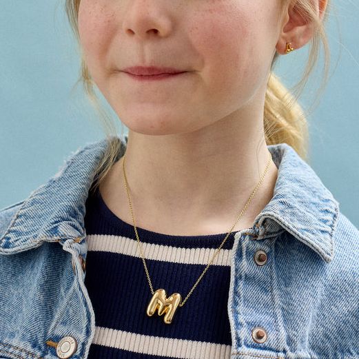 Kids’ Bubble Initial Necklace