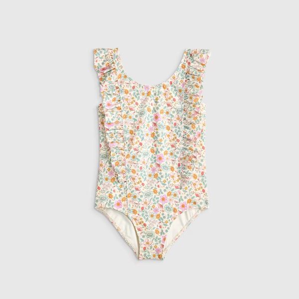 Quince Ruffle One-Piece Swimsuit