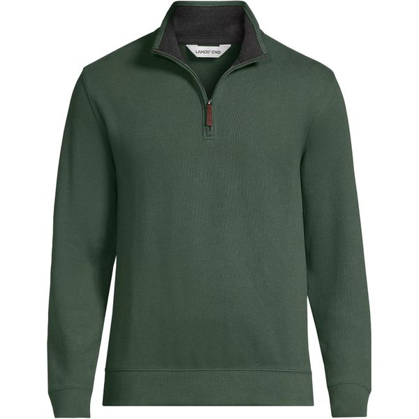 Lands' End Bedford Rib Quarter Zip Sweater